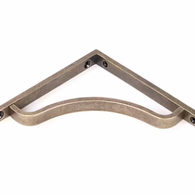 Burnished Brass Abingdon Shelf Bracket (150mm x 150mm) - Image 3