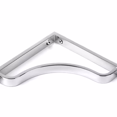 Polished Chrome Abingdon Shelf Bracket (150mm x 150mm) - Image 3