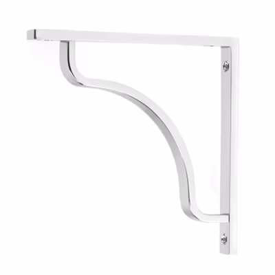 Polished Chrome Abingdon Shelf Bracket (150mm x 150mm)