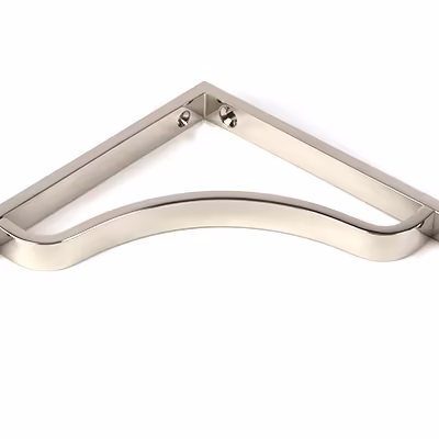 Polished Nickel Abingdon Shelf Bracket (150mm x 150mm) - Image 3