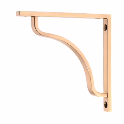Polished Bronze Abingdon Shelf Bracket (150mm x 150mm)