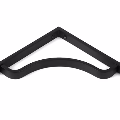 Matt Black Abingdon Shelf Bracket (150mm x 150mm) - Image 3