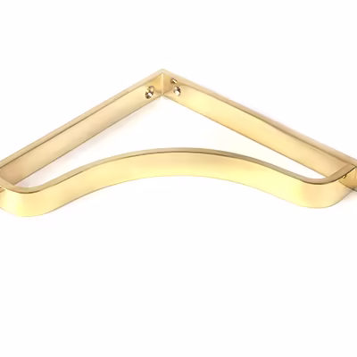 Polished Brass Abingdon Shelf Bracket (200mm x 200mm) - Image 3