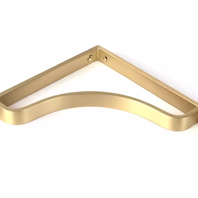 Satin Brass Abingdon Shelf Bracket (200mm x 200mm) - Image 3