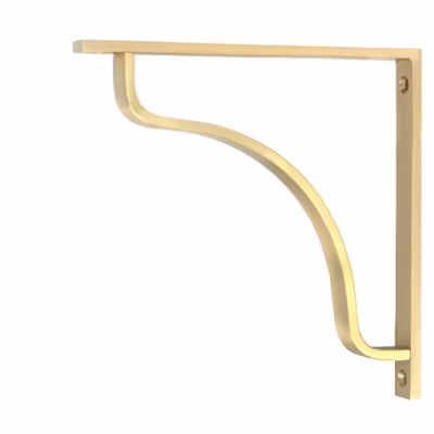Satin Brass Abingdon Shelf Bracket (200mm x 200mm)