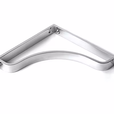 Polished Chrome Abingdon Shelf Bracket (200mm x 200mm) - Image 3