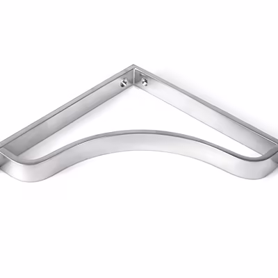 Satin Chrome Abingdon Shelf Bracket (200mm x 200mm) - Image 3