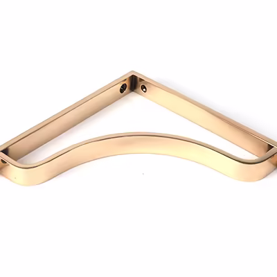 Polished Bronze Abingdon Shelf Bracket (200mm x 200mm) - Image 3