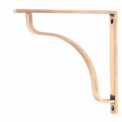 Polished Bronze Abingdon Shelf Bracket (200mm x 200mm)
