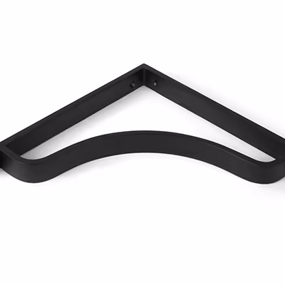 Matt Black Abingdon Shelf Bracket (200mm x 200mm) - Image 3