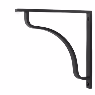 Matt Black Abingdon Shelf Bracket (200mm x 200mm)