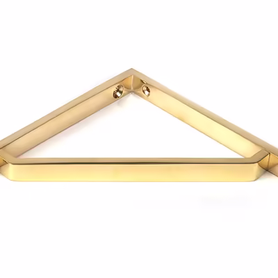 Polished Brass Barton Shelf Bracket (150mm x 150mm) - Image 3