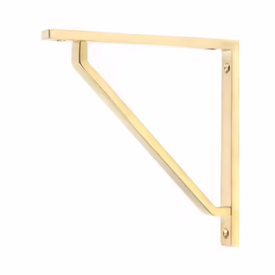 Polished Brass Barton Shelf Bracket (150mm x 150mm)