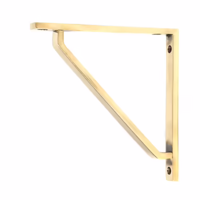 Aged Brass Barton Shelf Bracket (150mm x 150mm)