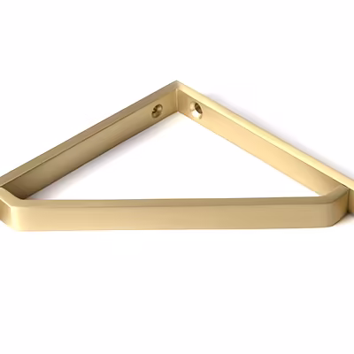 Satin Brass Barton Shelf Bracket (150mm x 150mm) - Image 3