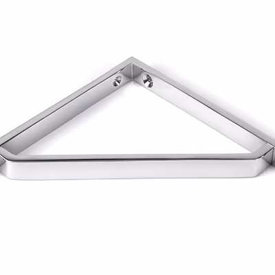 Polished Chrome Barton Shelf Bracket (150mm x 150mm) - Image 3