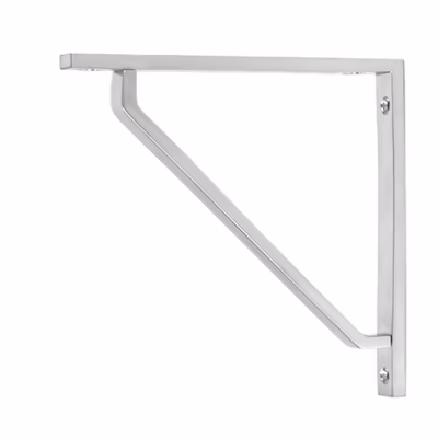 Satin Chrome Barton Shelf Bracket (150mm x 150mm)