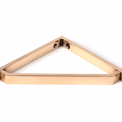 Polished Bronze Barton Shelf Bracket (150mm x 150mm) - Image 3