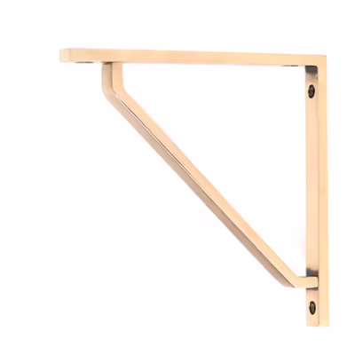 Polished Bronze Barton Shelf Bracket (150mm x 150mm)