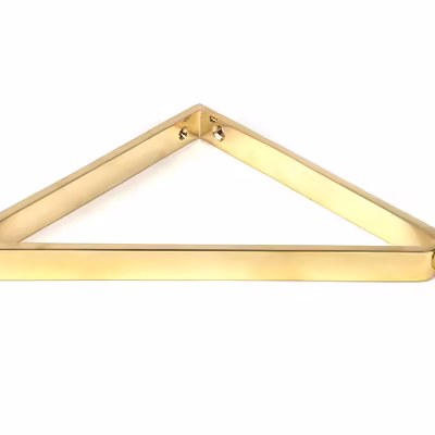 Polished Brass Barton Shelf Bracket (200mm x 200mm) - Image 3