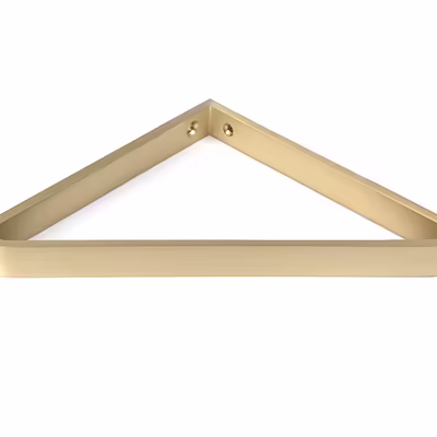 Satin Brass Barton Shelf Bracket (200mm x 200mm) - Image 3