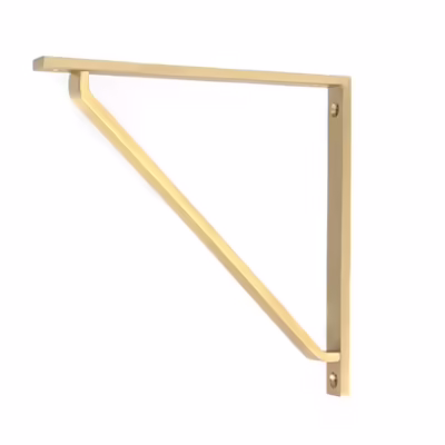 Satin Brass Barton Shelf Bracket (200mm x 200mm)