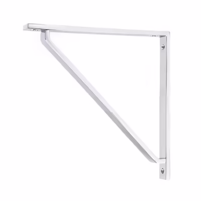 Polished Chrome Barton Shelf Bracket (200mm x 200mm)