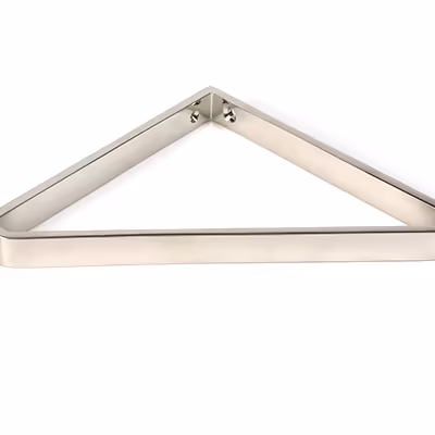Polished Nickel Barton Shelf Bracket (200mm x 200mm) - Image 3