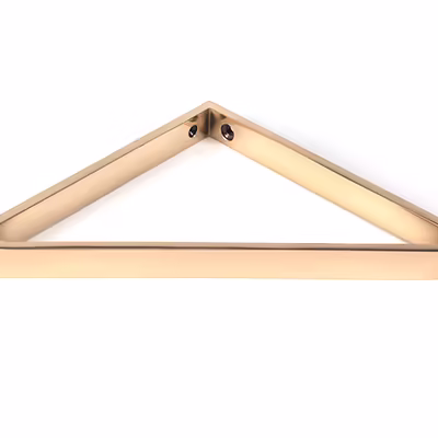 Polished Bronze Barton Shelf Bracket (200mm x 200mm) - Image 3