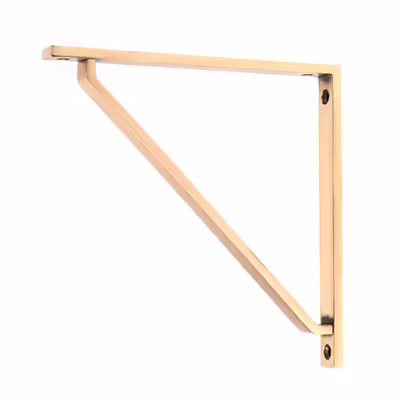 Polished Bronze Barton Shelf Bracket (200mm x 200mm)