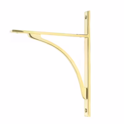 Polished Brass Apperley Shelf Bracket (260mm x 200mm)