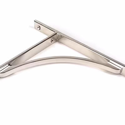 Polished Nickel Apperley Shelf Bracket (260mm x 200mm) - Image 3