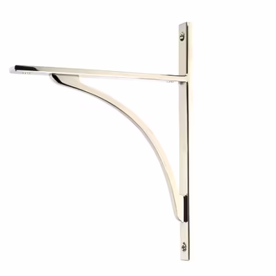 Polished Nickel Apperley Shelf Bracket (260mm x 200mm)