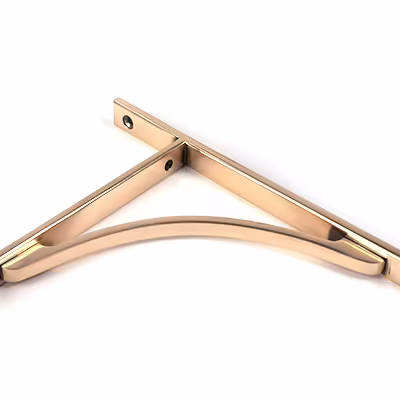 Polished Bronze Apperley Shelf Bracket (260mm x 200mm) - Image 3
