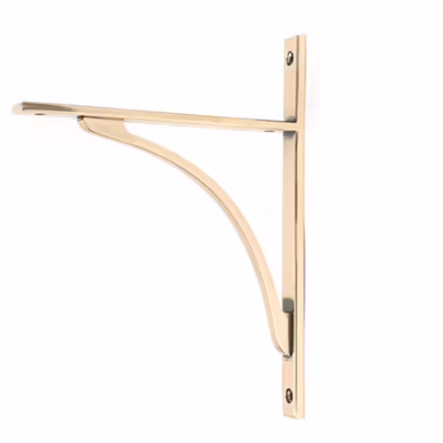 Polished Bronze Apperley Shelf Bracket (260mm x 200mm)