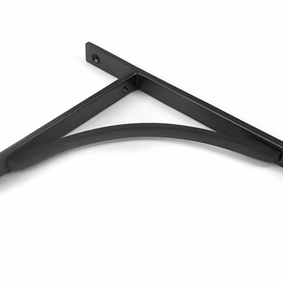 Matt Black Apperley Shelf Bracket (260mm x 200mm) - Image 3
