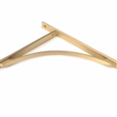 Satin Brass Apperley Shelf Bracket (314mm x 250mm) - Image 3