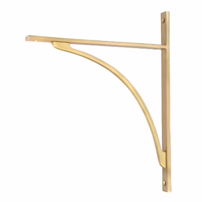 Satin Brass Apperley Shelf Bracket (314mm x 250mm)