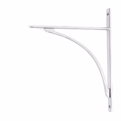 Polished Chrome Apperley Shelf Bracket (314mm x 250mm)