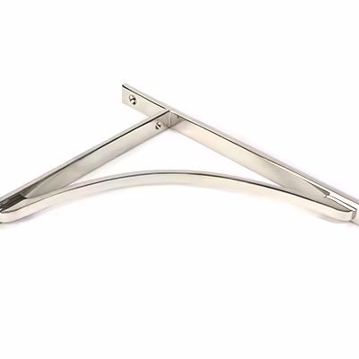 Polished Nickel Apperley Shelf Bracket (314mm x 250mm) - Image 3