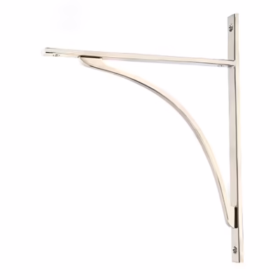 Polished Nickel Apperley Shelf Bracket (314mm x 250mm)