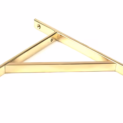 Polished Brass Chalfont Shelf Bracket (260mm x 200mm) - Image 3