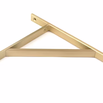 Satin Brass Chalfont Shelf Bracket (260mm x 200mm) - Image 3