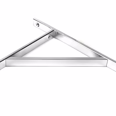 Polished Chrome Chalfont Shelf Bracket (260mm x 200mm) - Image 3