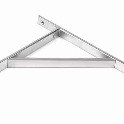 Satin Chrome Chalfont Shelf Bracket (260mm x 200mm) - Image 3