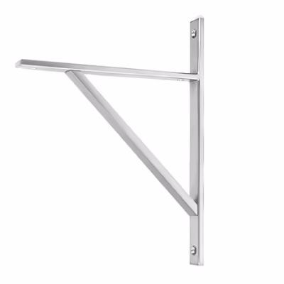Satin Chrome Chalfont Shelf Bracket (260mm x 200mm)