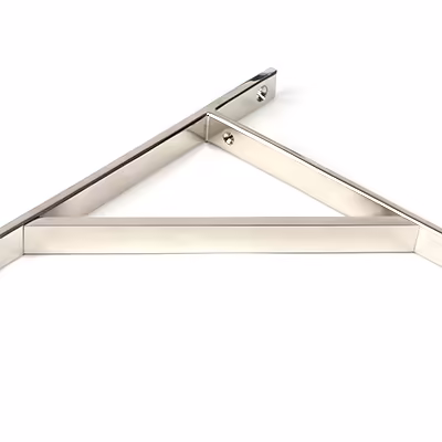 Polished Nickel Chalfont Shelf Bracket (260mm x 200mm) - Image 3