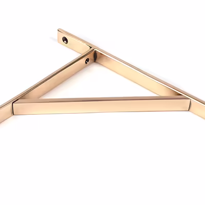 Polished Bronze Chalfont Shelf Bracket (260mm x 200mm) - Image 3