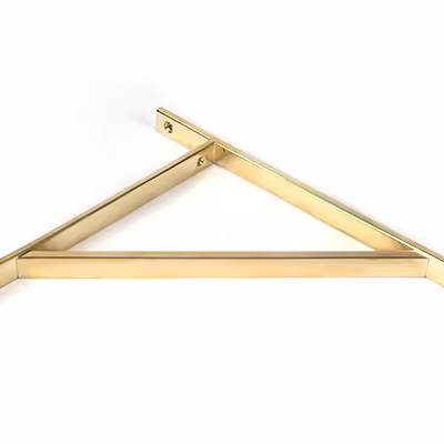Polished Brass Chalfont Shelf Bracket (314mm x 250mm) - Image 3