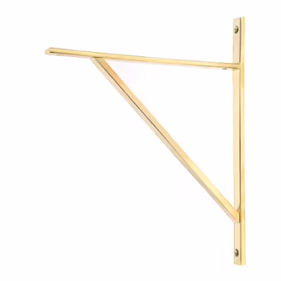 Polished Brass Chalfont Shelf Bracket (314mm x 250mm)
